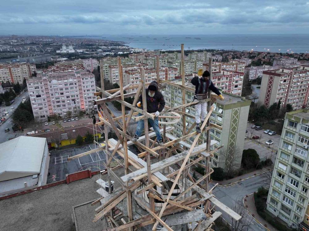 Rizeli minare ustası 57 yaşında 164’uncu minaresini yapıyor