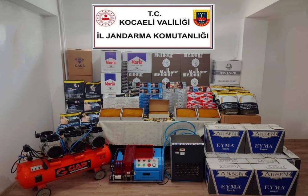 Kocaeli’de 333 bin 400 makaron ele geçirildi