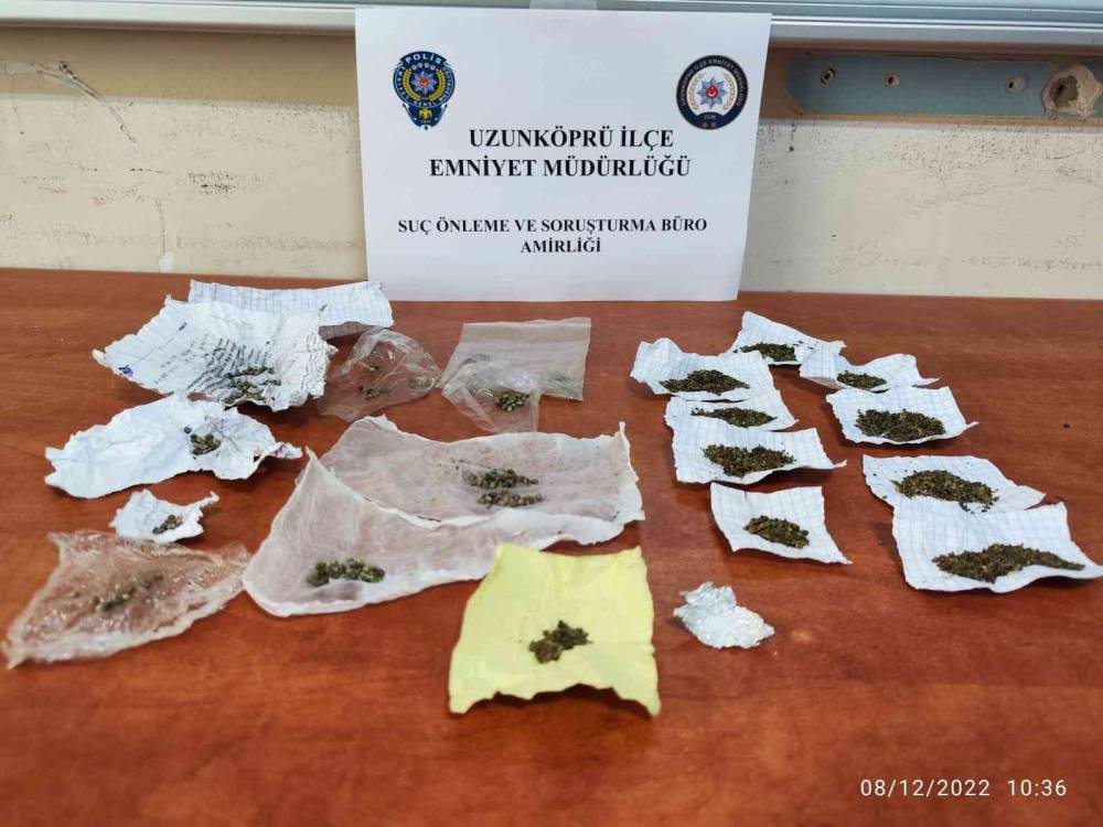 Uzunköprü’de emniyetten uyuşturucuya geçit yok