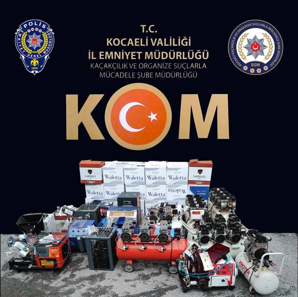 Kocaeli’nde kaçakçılık operasyonu: 7 gözaltı