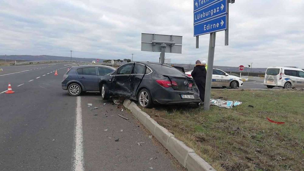 Tekirdağ’da trafik kazası: 2 yaralı