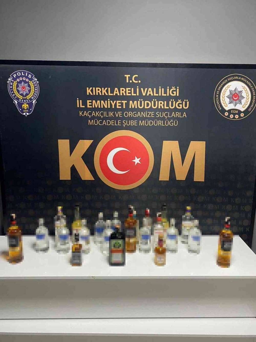 Kırklareli’de kaçak içki denetimi