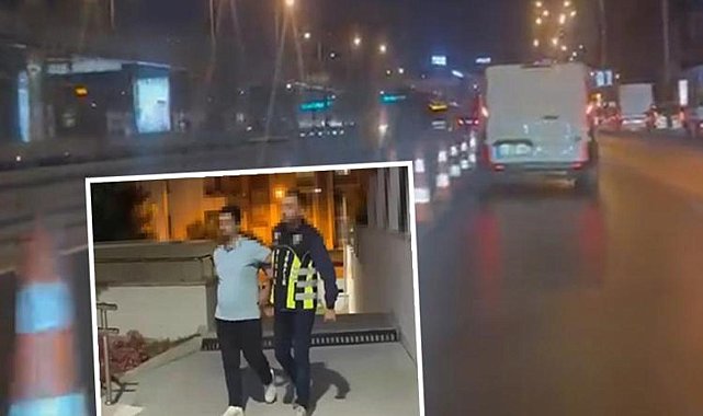 Görüntülere tepki yağmıştı: Metrobüs yoluna duba deviren sürücü yakalandı