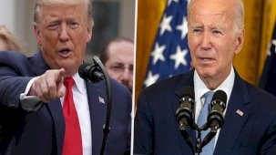 Donald Trump, sık sık yönünü kaybeden Joe Biden'ın taklidini yaptı