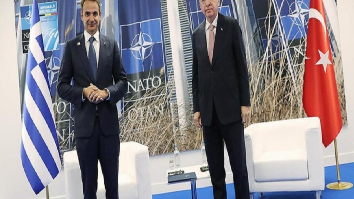 Cumhurbaşkanı Erdoğan, Yunanistan Başbakanı Miçotakis ile görüştü