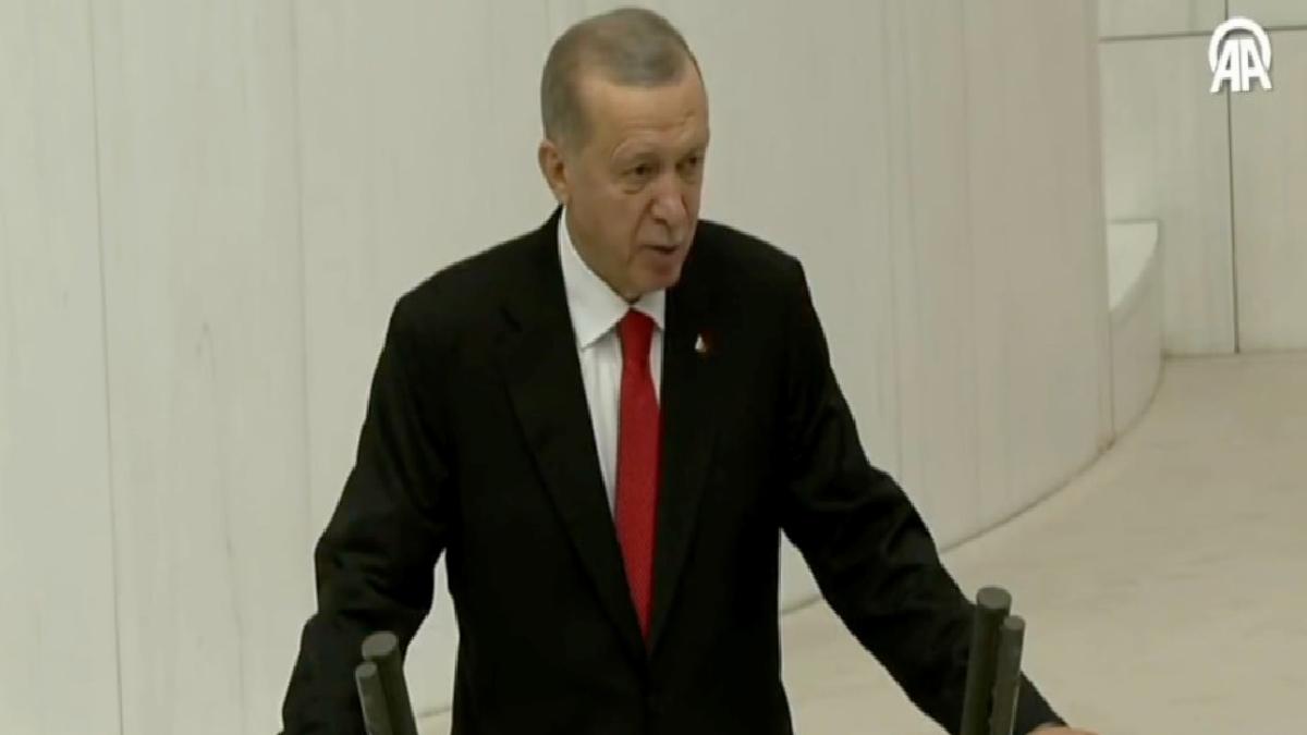 Cumhurbaşkanı Erdoğan'ın TBMM'de terörle mücadelede kararlılık mesajı