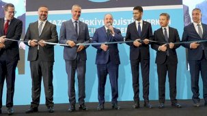 100 milyon dolarlık lojistik merkezi törenle açıldı