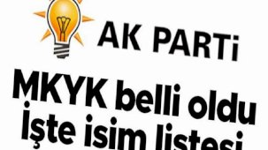 AK Parti’de MKYK belli oldu... İşte isim listesi
