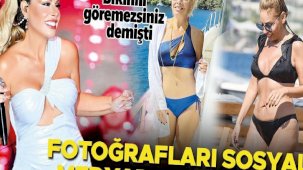 'Beni bikinili göremezsiniz' demişti... Fotoğrafları sosyal medyada paylaşıldı