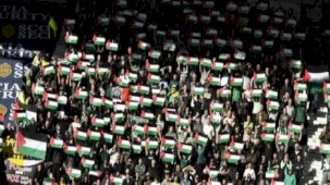 Celtic taraftarı, Filistin'i desteklemeyi sürdürüyor