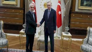 Cumhurbaşkanı Erdoğan, HÜDA PAR Genel Başkanı Yapıcıoğlu'nu kabul etti