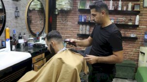 Diyarbakırlı berberden Filistin'e destek! Amerika tıraşı yapmıyor...