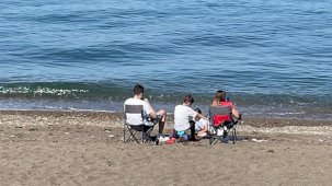 Düzce Akçakoca'da ekim ayında deniz keyfi