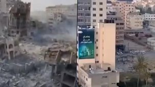 Gazze'nin merkezinde ağır yıkım: İsrail saldırılarının öncesi ve sonrası