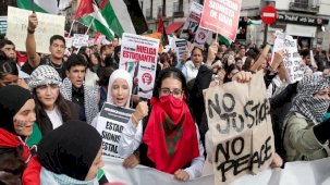 İspanya'da öğrencilerden gösteri: Filistin'e destek için derslere girmediler