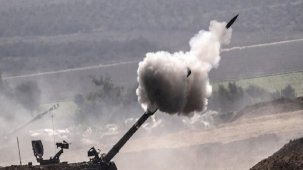 İsrail bombardımana devam ediyor! Topçu atışları anbean görüntülendi