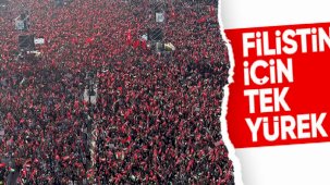 İstanbul Gazze için ayağa kalktı: Miting alanı doldu taştı!