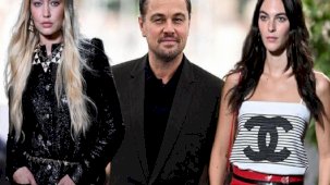 Leonardo DiCaprio’nun eski ve yeni aşkı Paris Moda Haftası’nda pişti oldu