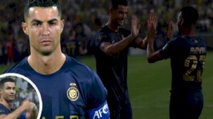 Messi tezahüratı Cristiano Ronaldo'yu çıldırttı! 'Hakemi değiştirin' işareti