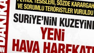 Suriye'nin kuzeyine bir hava harekatı daha! MSB duyurdu