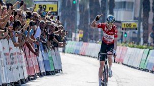 Tour of Türkiye'nin Selçuk-Manisa-İzmir etabında kazanan Jay Vine