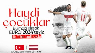 Türkiye - Letonya maçının ilk 11'leri