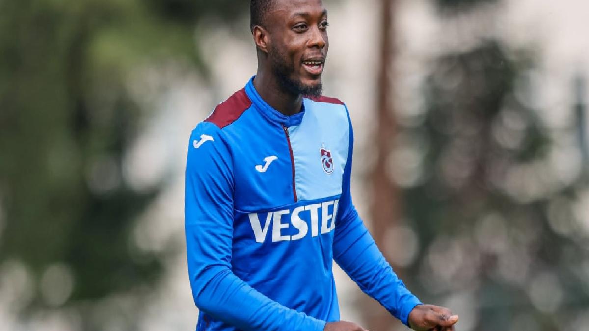 Trabzonspor'da Nicolas Pepe, saha çalışmalarına başladı