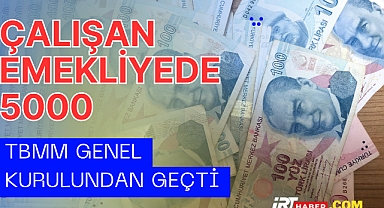 Çalışan Emeklilere 5 Bin TL İkramiye Önergesi TBMM'den Onay Aldı
