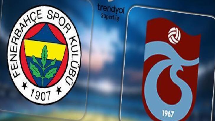 CANLI ANLATIM | Fenerbahçe - Trabzonspor