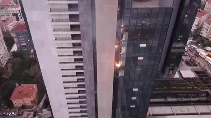 Şişli'de bir iş merkezinde yangın çıktı