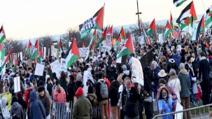 ABD'de Filistin’e destek gösterisi düzenlendi