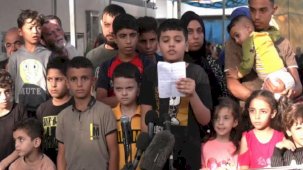 Gazzeli çocuklar İsrail'in saldırılarını durdurması için dünyaya çağrı yaptı