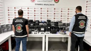 Gümrükte elektronik eşya kaçakçılarına göz açtırılmadı