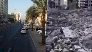 İsrail, Gazze'deki El-Vehda Caddesi'ni yok etti