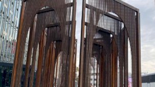 Melek Zeynep Bulut'un AKM'de sergilenen ödüllü eseri 'Açık Yapıt'a yoğun ilgi