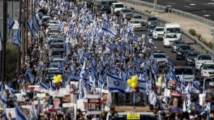Savaşta 43'üncü gün! İsrailli esirlerin ailelerinden hükümete tepki yürüyüşü