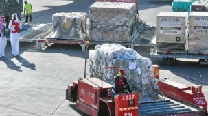 Suudi Arabistan, Gazze'ye 35 ton yardım gönderdi