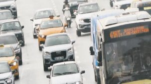Trafiğin yoğun olduğu yerde hava daha kirli