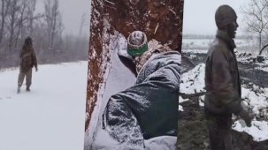 Ukrayna'da sert kış, askerlerin durumunu kötüleştiriyor