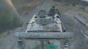 Ukrayna'nın Rus askeri araçlarına drone'lu saldırı anları