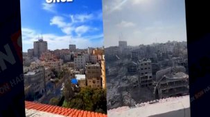 Yıkımın boyutu gözler önünde: Saldırılardan önce ve sonra Gazze!