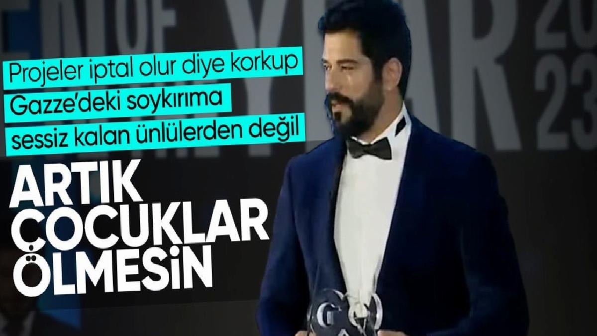 Burak Özçivit'ten Gazze'ye destek mesajı! 'Çocukların öldürüldüğü bir dünyayı kabul etmiyorum'
