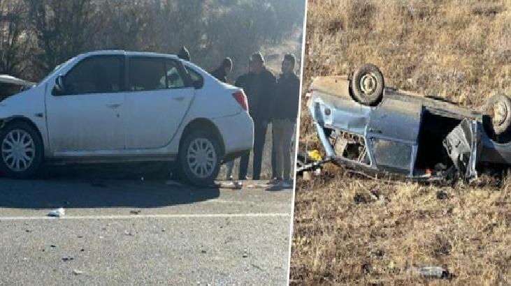 Burdur'da 3 otomobil çarpıştı! 1 ölü, 5 yaralı