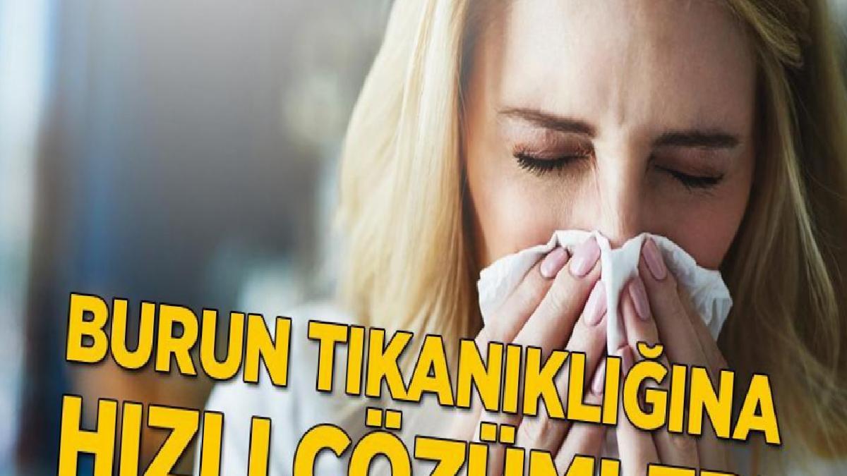 Burundaki uyutmayan tıkanıklığına çözüm! Ilık suya batırıp bastırınca bitiyor