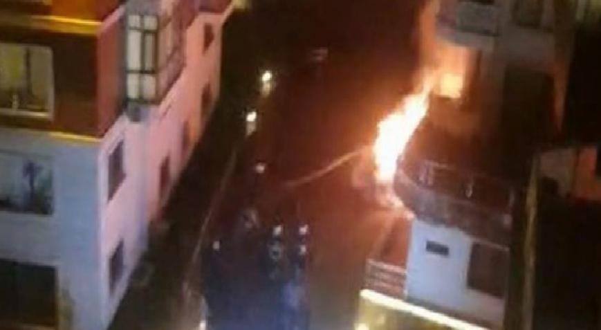 Düzce Belediye Başkanı Özlü'nün park halindeki otomobili yandı