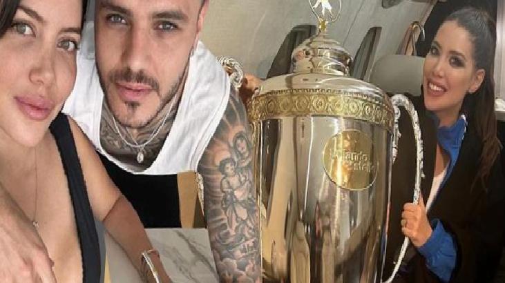 Icardi'nin eşi Wanda Nara İtalya'dan şampiyon olarak döndü!
