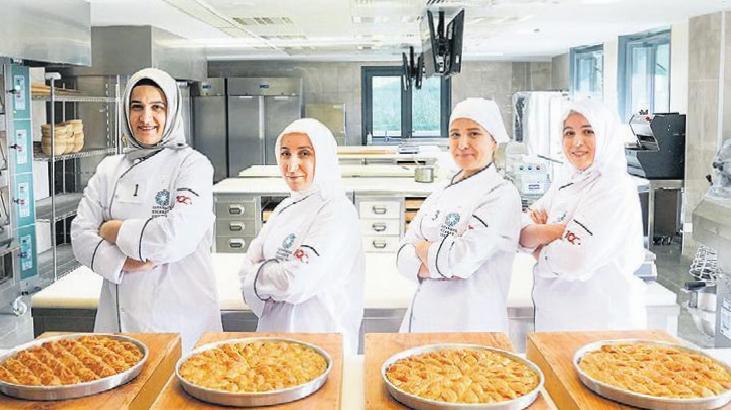 Kadın baklava ustaları yarıştı