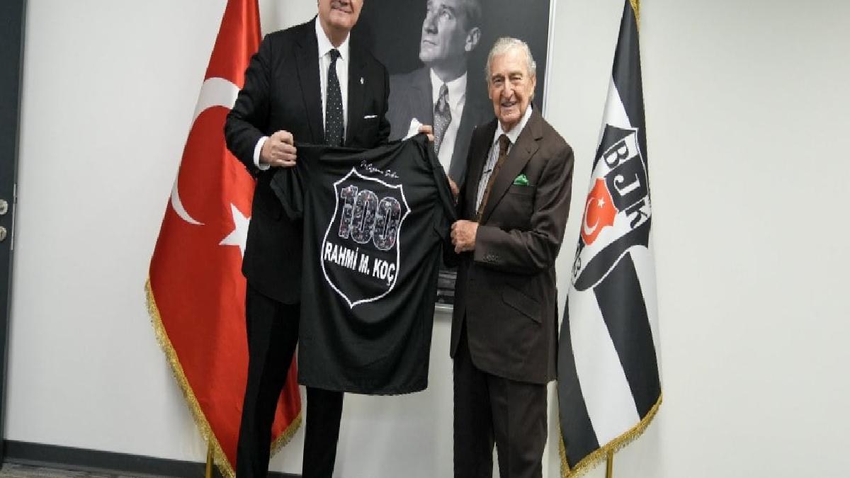 Rahmi Koç'tan Beşiktaş Başkanı Hasan Arat'a ziyaret