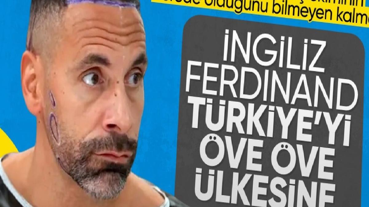 Rio Ferdinand, İstanbul'da saç sakal ekimi yaptırdı