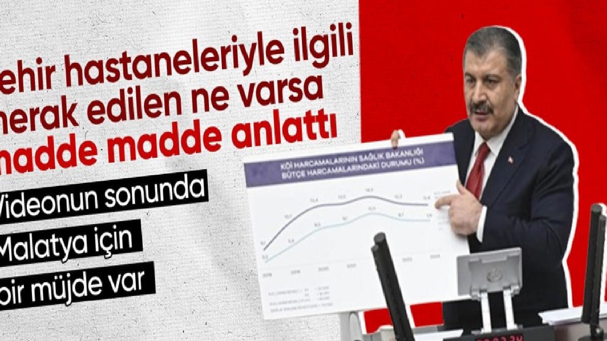 Sağlık Bakanı Koca'dan Hatay, Kahramanmaraş ve Malatya'ya şehir hastanesi müjdesi